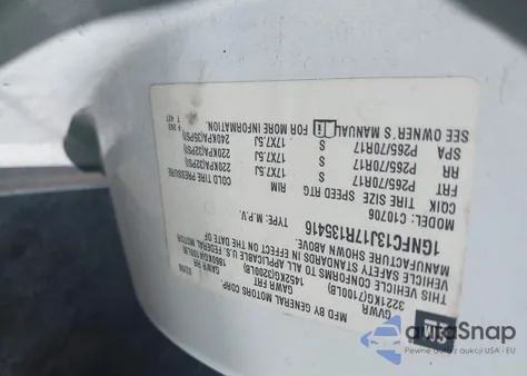 2007 Chevrolet Tahoe Lt z USA, uszkodzony, nr VIN 1GNFC13J17R135416